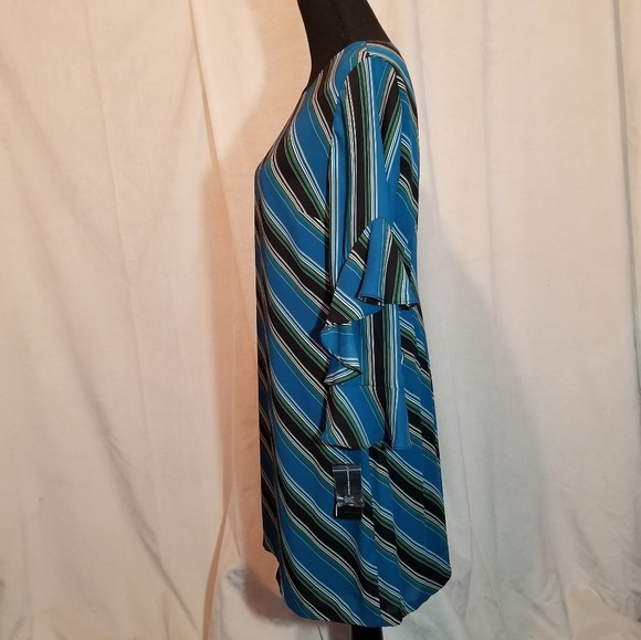 NWT INC Shiny stripe Sheath dress - Picture 4 of 7